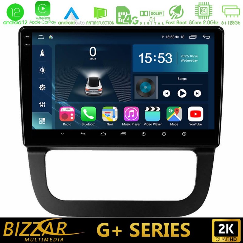 Bizzar G+ Series VW Jetta 8core Android12 6+128GB Navigation Multimedia Tablet 10