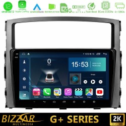 Bizzar G+ Series Mitsubishi Pajero 2008-2009 8core Android12 6+128GB Navigation Multimedia Tablet 9