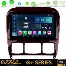 Bizzar G+ Series Mercedes S Class 1999-2004 (W220) 8core Android12 6+128GB Navigation Multimedia Tablet 9