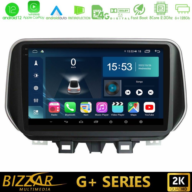 Bizzar G+ Series Hyundai ix35 8core Android12 6+128GB Navigation Multimedia Tablet 10