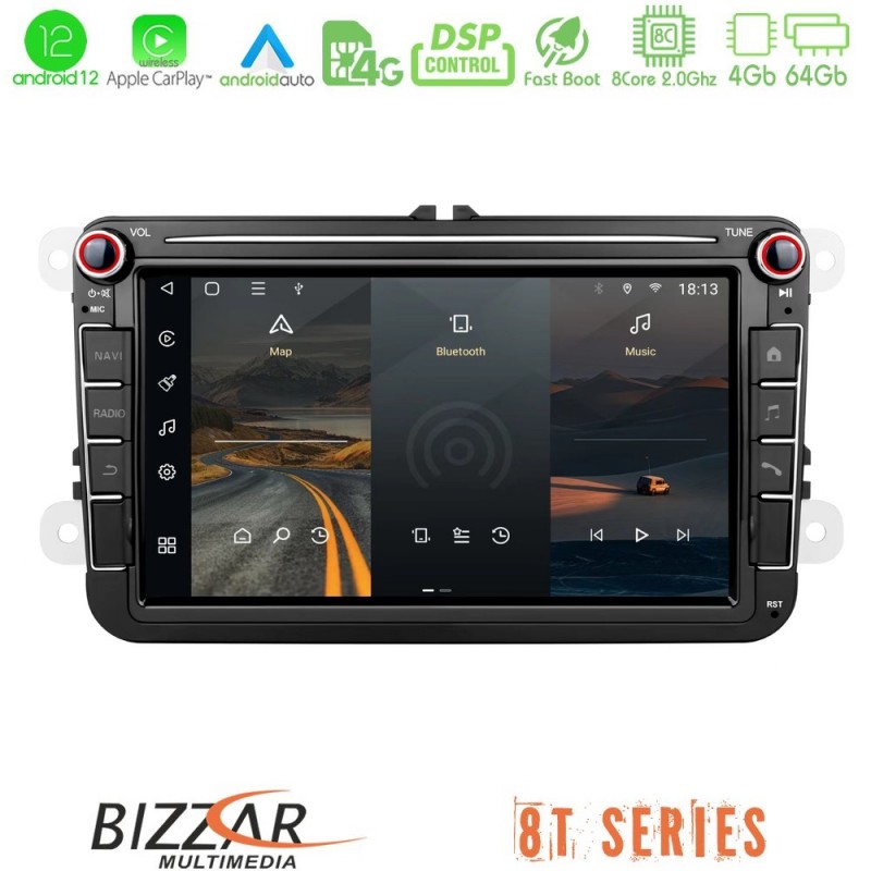 Bizzar OEM VW Group 8core Android12 4+64GB Navigation Multimedia Deckless 8