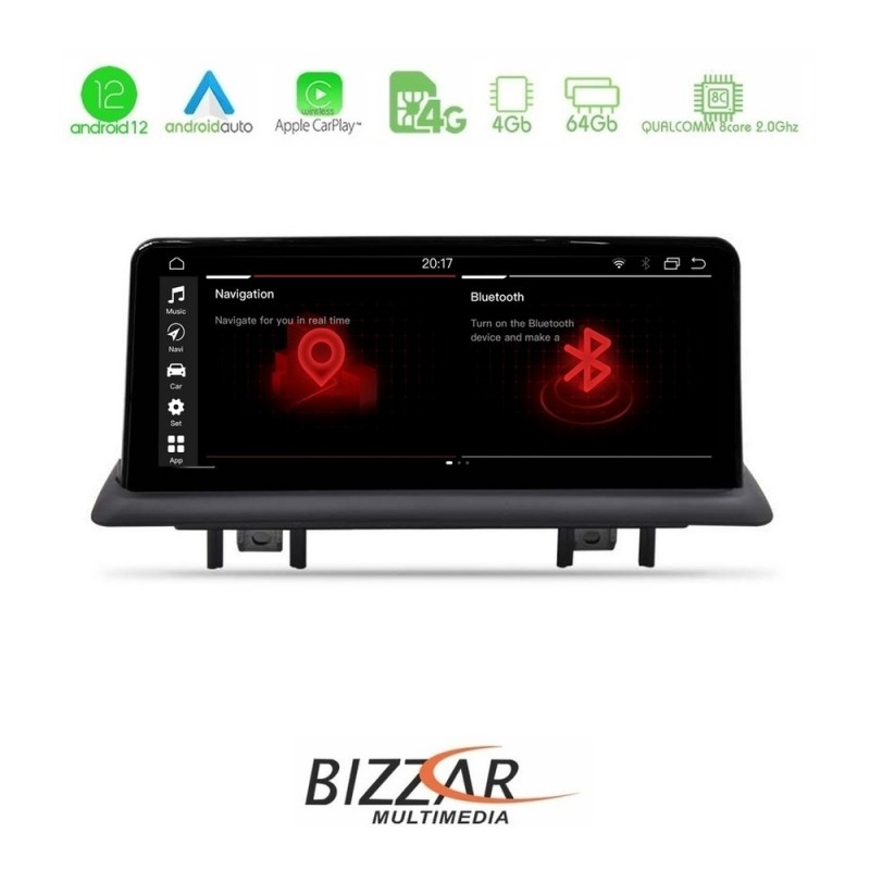 Bizzar OEM QL Series BMW 1 Series (E87) Android12 8Core (4+64GB) Navigation Multimedia 10.25″ HD