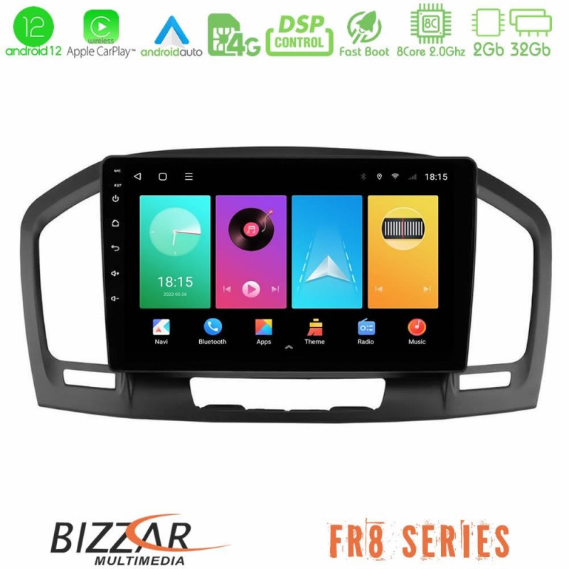 Bizzar FR8 Series Opel Insignia 2008-2013 8core Android13 2+32GB Navigation Multimedia Tablet 9