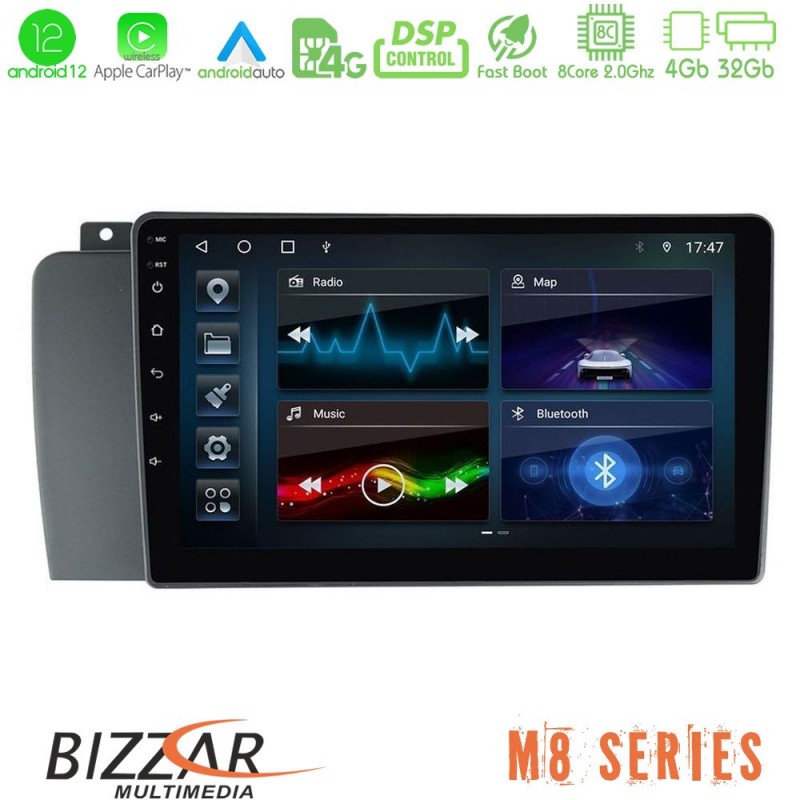 Bizzar M8 Series Volvo S60 2004-2009 8core Android13 4+32GB Navigation Multimedia Tablet 9