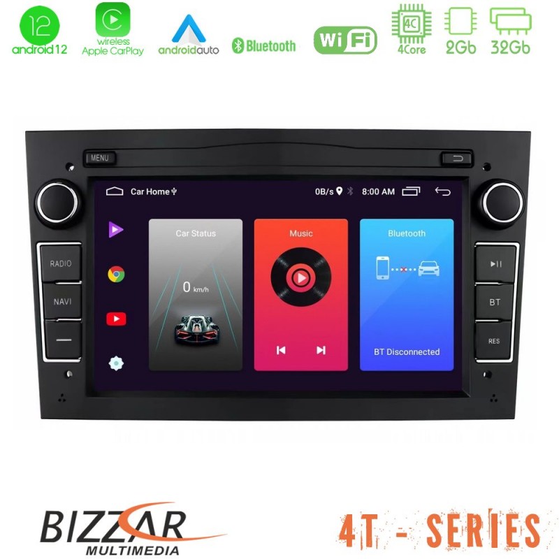 Bizzar OEM Opel Astra/Corsa/Antara/Zafira 4core Android12 2+32GB Navigation Multimedia Deckless 7