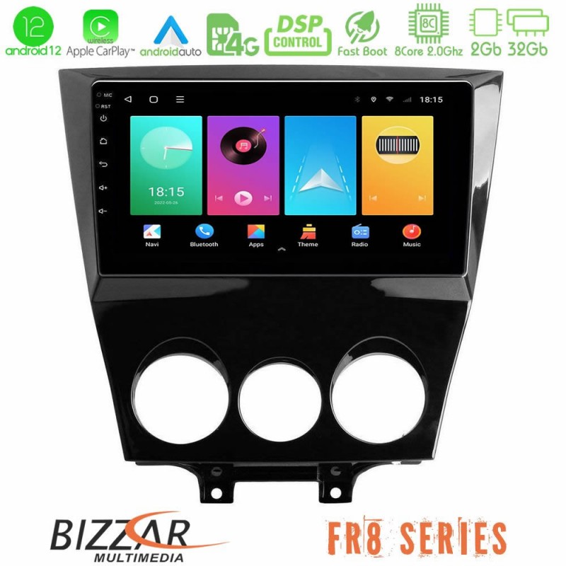 Bizzar FR8 Series Mazda RX8 2008-2012 8Core Android13 2+32GB Navigation Multimedia Tablet 9