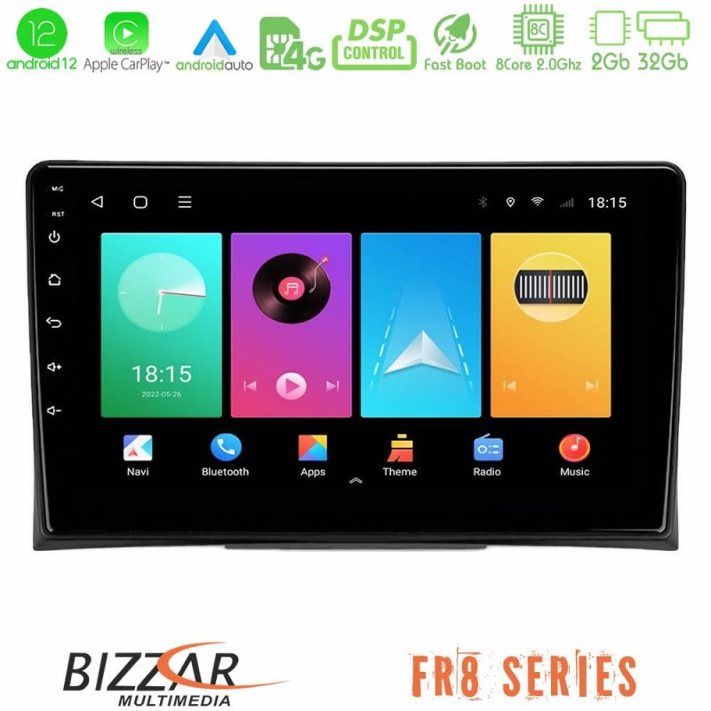 Bizzar FR8 Series VW Transporter 2003-2015 8Core Android13 2+32GB Navigation Multimedia Tablet 9