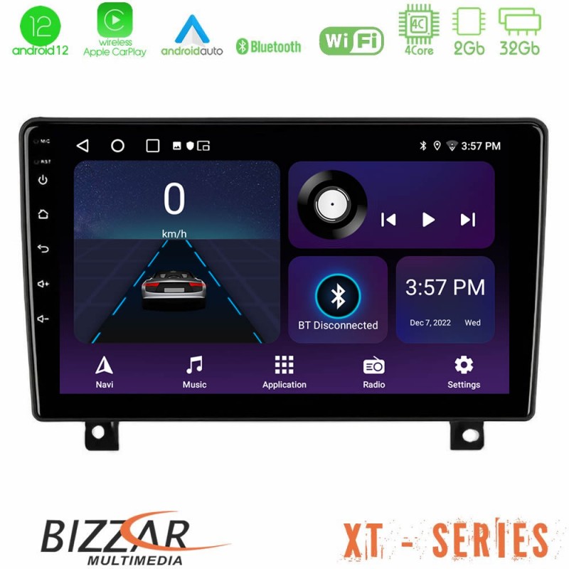 Bizzar XT Series Opel Astra H 4Core Android12 2+32GB Navigation Multimedia Tablet 9