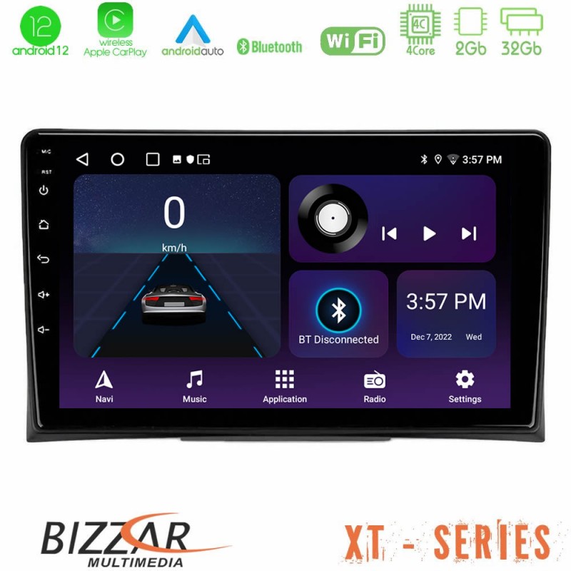 Bizzar XT Series VW Transporter 2003-2015 4Core Android12 2+32GB Navigation Multimedia Tablet 9