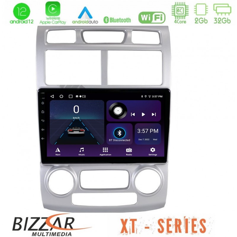 Bizzar XT Series Kia Sportage 2005-2008 4Core Android12 2+32GB Navigation Multimedia Tablet 9″