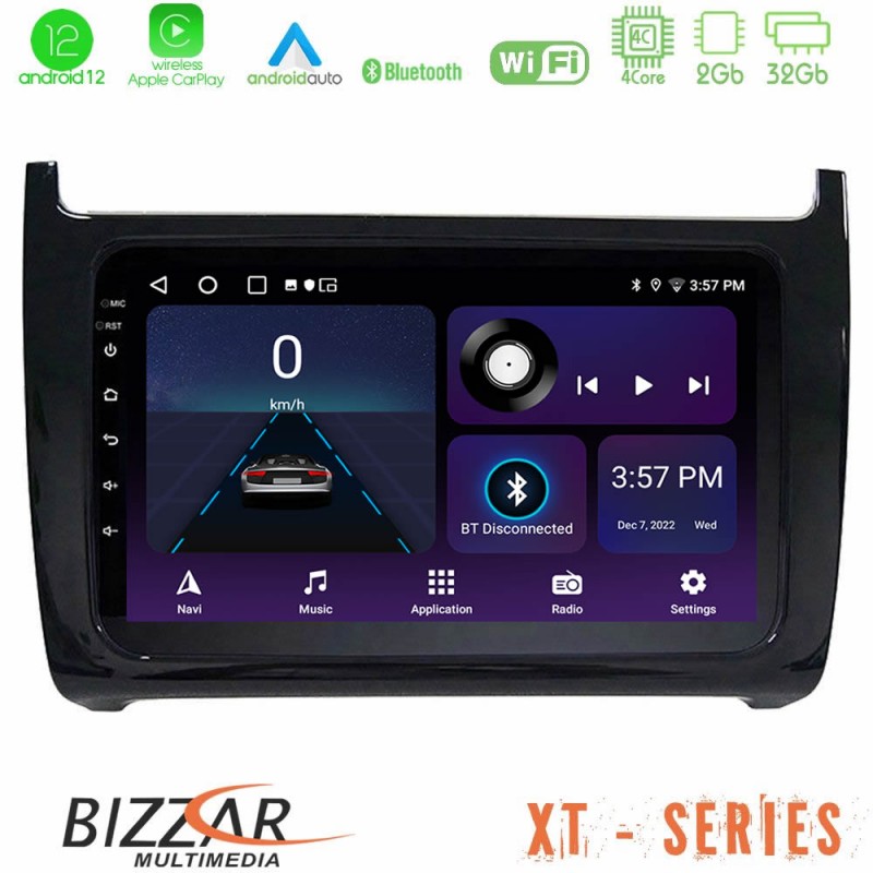 Bizzar XT Series Vw Polo 4Core Android12 2+32GB Navigation Multimedia Tablet 9