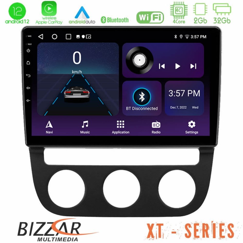 Bizzar XT Series VW Jetta 4Core Android12 2+32GB Navigation Multimedia Tablet 10