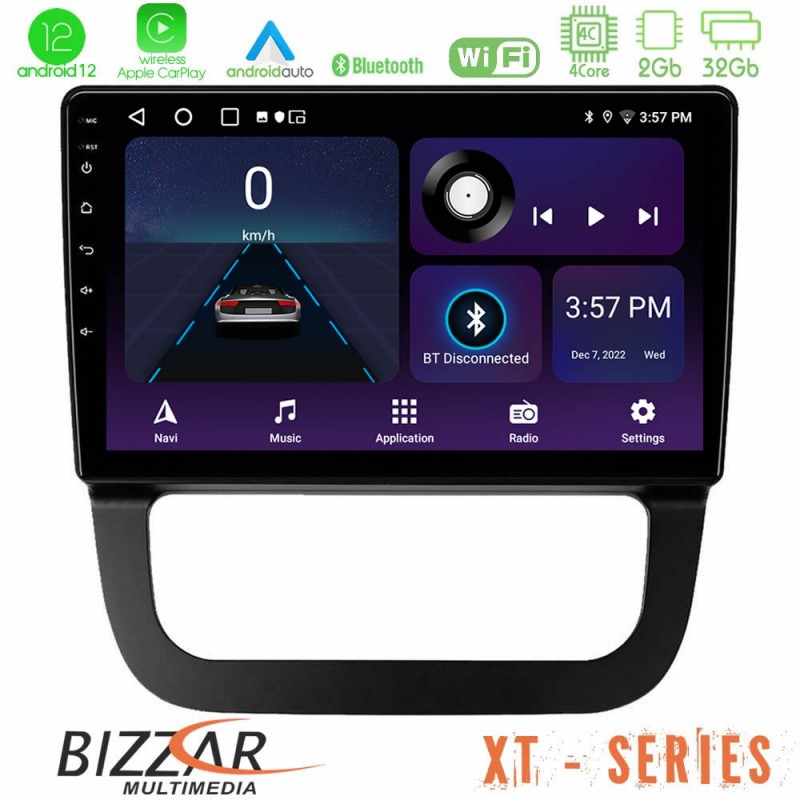 Bizzar XT Series VW Jetta 4Core Android12 2+32GB Navigation Multimedia Tablet 10