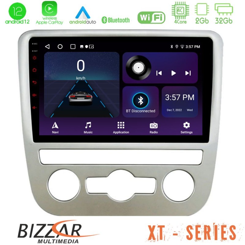 Bizzar XT Series VW Scirocco 2008 – 2014 4Core Android12 2+32GB Navigation Multimedia Tablet 9