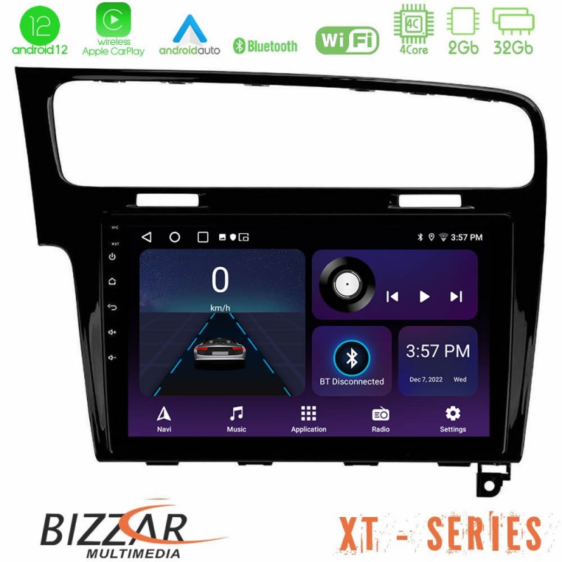 Bizzar XT Series VW GOLF 7 4Core Android12 2+32GB Navigation Multimedia Tablet 10