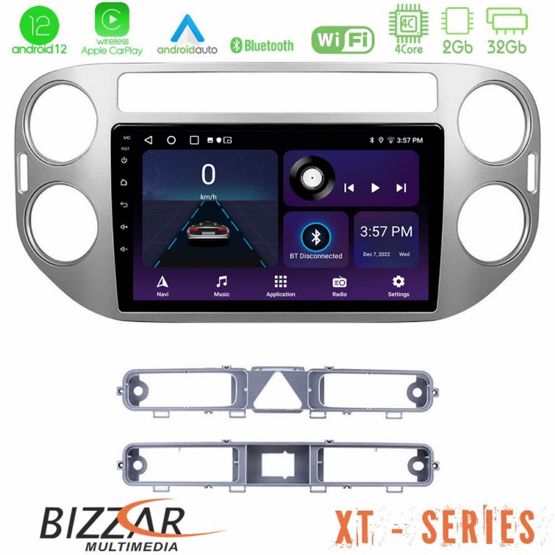 Bizzar XT Series VW Tiguan 4Core Android12 2+32GB Navigation Multimedia Tablet 9