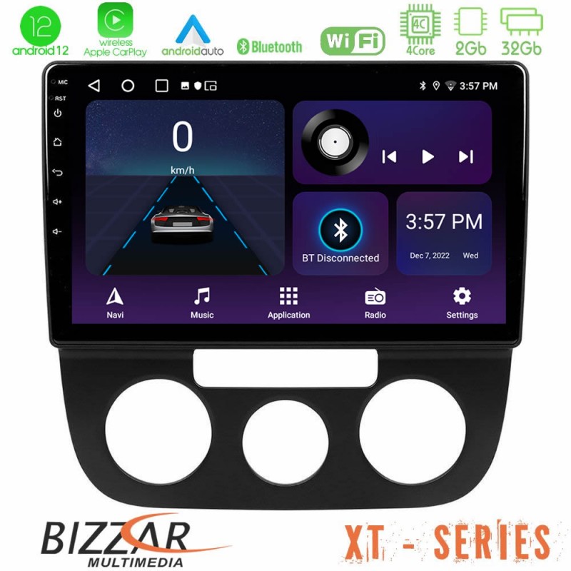 Bizzar XT Series VW Jetta 4Core Android12 2+32GB Navigation Multimedia Tablet 10