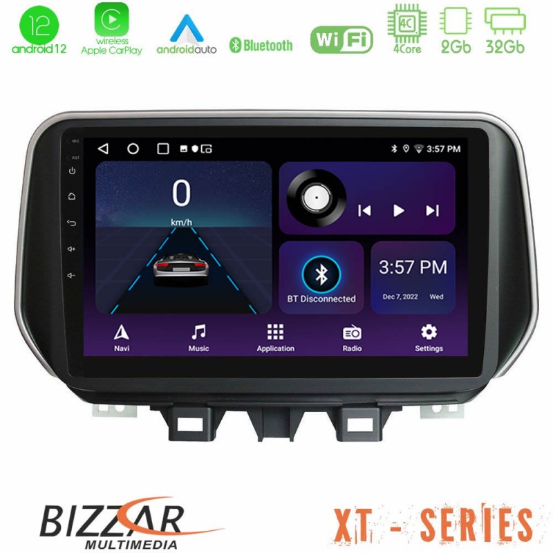 Bizzar XT Series Hyundai ix35 4Core Android12 2+32GB Navigation Multimedia Tablet 10