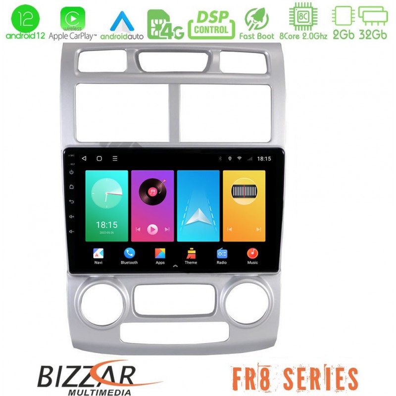 Bizzar FR8 Series Kia Sportage 2005-2010 8core Android13 2+32GB Navigation Multimedia Tablet 9″