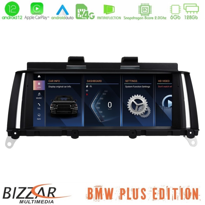 BMW X3 F25 CIC Android12 (6+128GB) Navigation Multimedia 8.8″ Black Panel