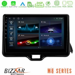 Bizzar M8 Series Toyota Yaris 2020-&gt; 8Core Android13 4+32GB Navigation Multimedia Tablet 9