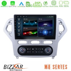 Bizzar M8 Series Ford Mondeo 2007-2011 (Auto A/C) 8Core Android13 4+32GB Navigation Multimedia Tablet 10