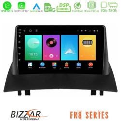 Bizzar FR8 Series FR8 Series Renault Megane 2 2002-2008 8Core Android13 2+32GB Navigation Multimedia Tablet 9