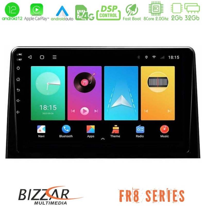 Bizzar FR8 Series FR8 Series Peugeot Partner / Citroën Berlingo 2020-&gt; 8Core Android13 2+32GB Navigation Multimedia Tablet 10