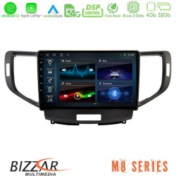 Bizzar M8 Series Honda Accord 2008-2015 8core Android13 4+32GB Navigation Multimedia Tablet 9