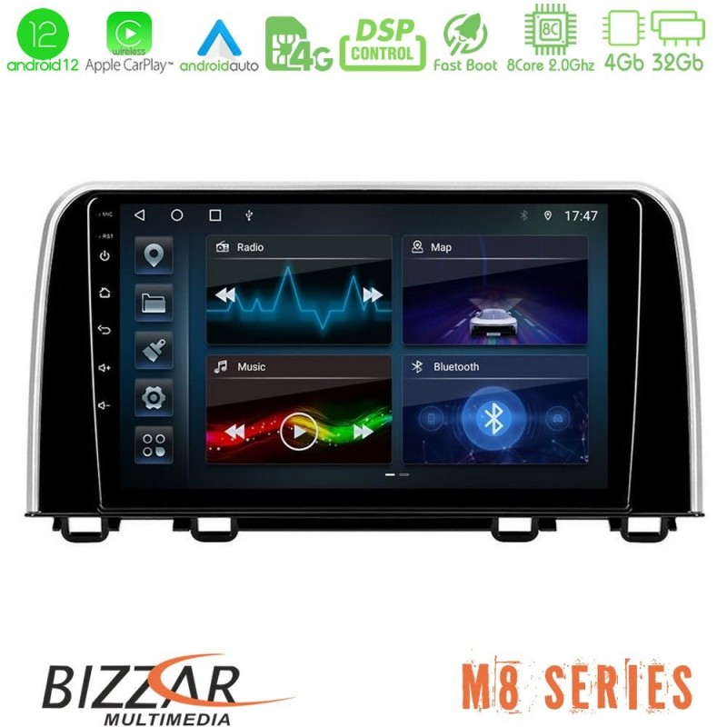 Bizzar M8 Series Honda CR-V 2019-&gt; 8core Android13 4+32GB Navigation Multimedia Tablet 10