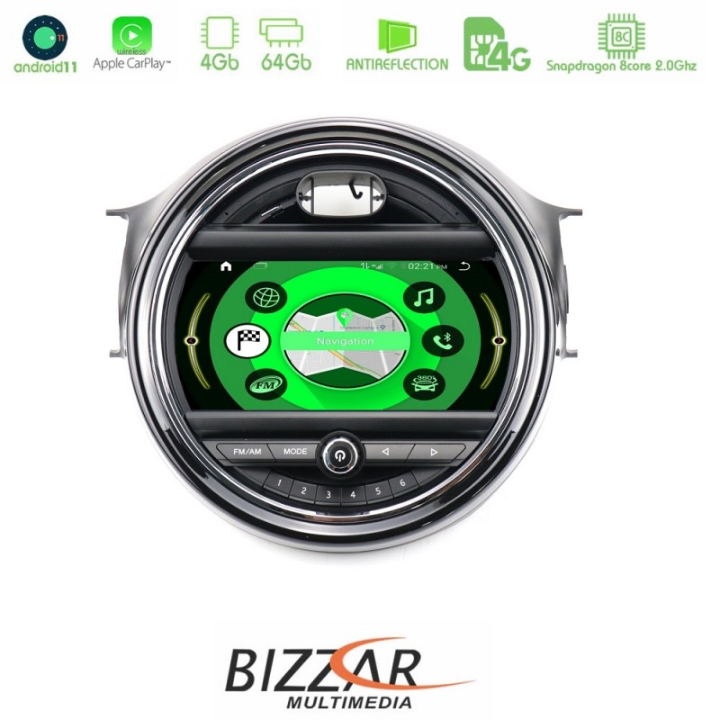 Bizzar Mini Countryman 2018-2022 8core Android11 4+64GB Navigation Multimedia 10.25