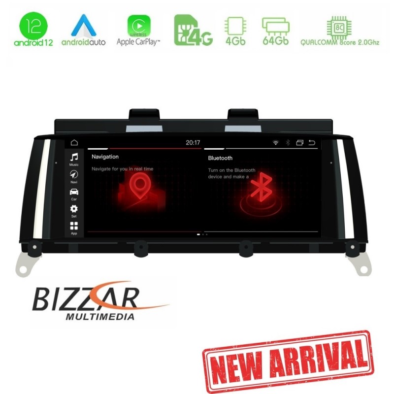 Bizzar QL Series Android12 8core 4+64GB BMW X3 F25 & X4 F26 Navigation Multimedia Station 8.8