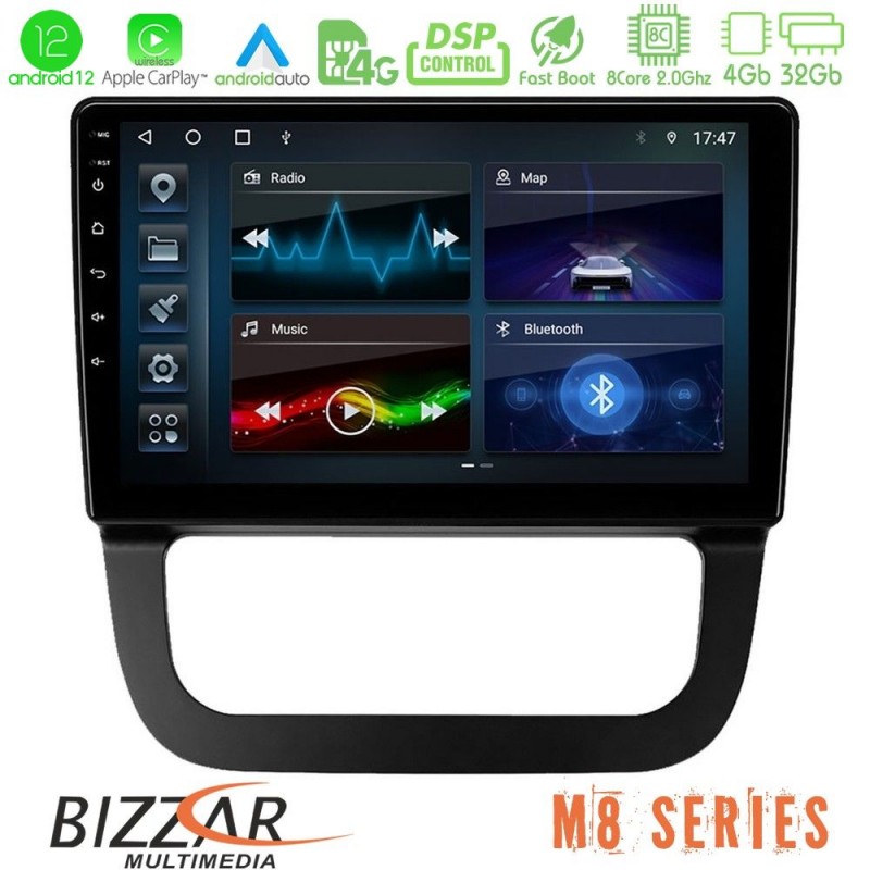 Bizzar M8 Series VW Jetta 8core Android13 4+32GB Navigation Multimedia Tablet 10