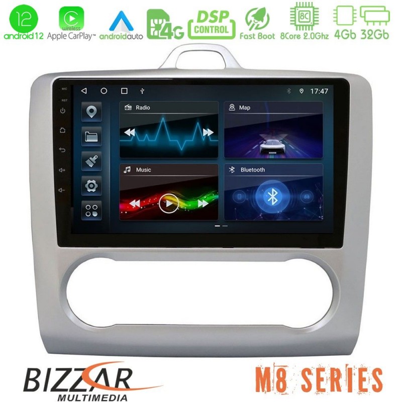 Bizzar M8 Series Ford Focus Auto AC 8core Android13 4+32GB Navigation Multimedia 9