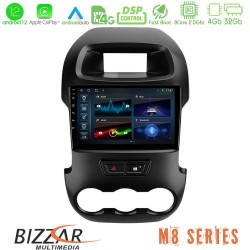 Bizzar M8 Series Ford Ranger 2012-2016 8core Android13 4+32GB Navigation Multimedia Tablet 9