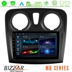 Bizzar M8 Series Dacia Sandero 2014-2020 8core Android13 4+32GB Navigation Multimedia Tablet 9