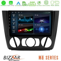 Bizzar M8 Series BMW 1Series E81/E82/E87/E88 (MANUAL A/C) 8core Android13 4+32GB Navigation Multimedia Tablet 9