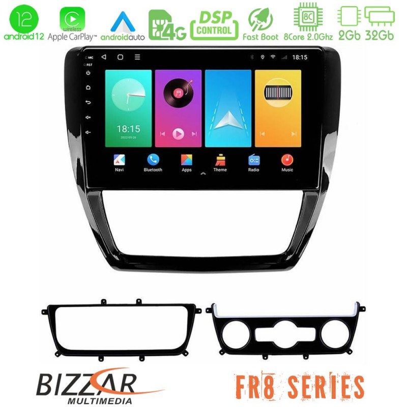 Bizzar FR8 Series VW Jetta 8core Android13 2+32GB Navigation Multimedia Tablet 10