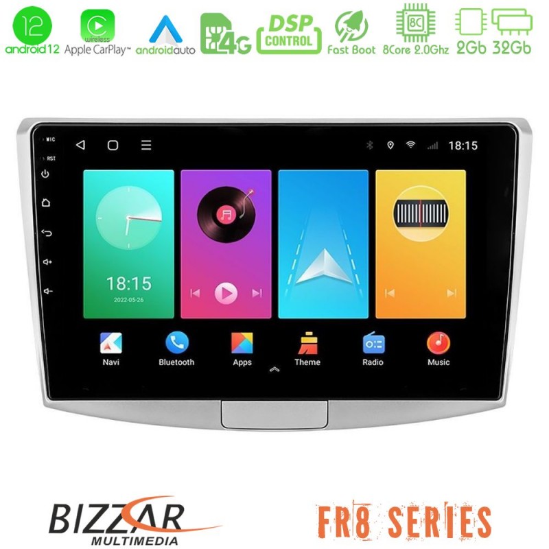 Bizzar FR8 Series VW Passat 8core Android13 2+32GB Navigation Multimedia Tablet 10