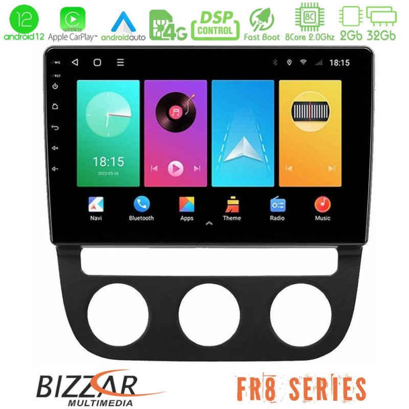 Bizzar FR8 Series VW Jetta 8core Android13 2+32GB Navigation Multimedia Tablet 10