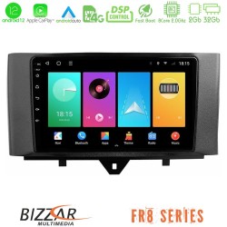 Bizzar FR8 Series Smart 451 Facelift 8core Android13 2+32GB Navigation Multimedia Tablet 9