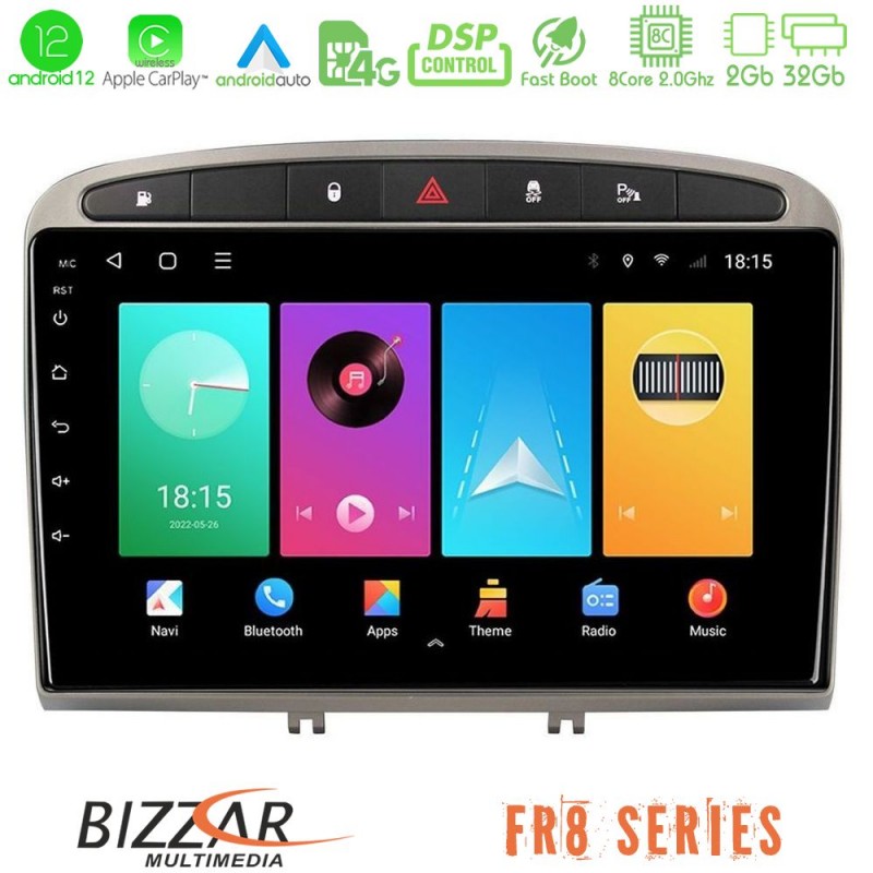 Bizzar FR8 Series Peugeot 308/RCZ 8core Android13 2+32GB Navigation Multimedia Tablet 9