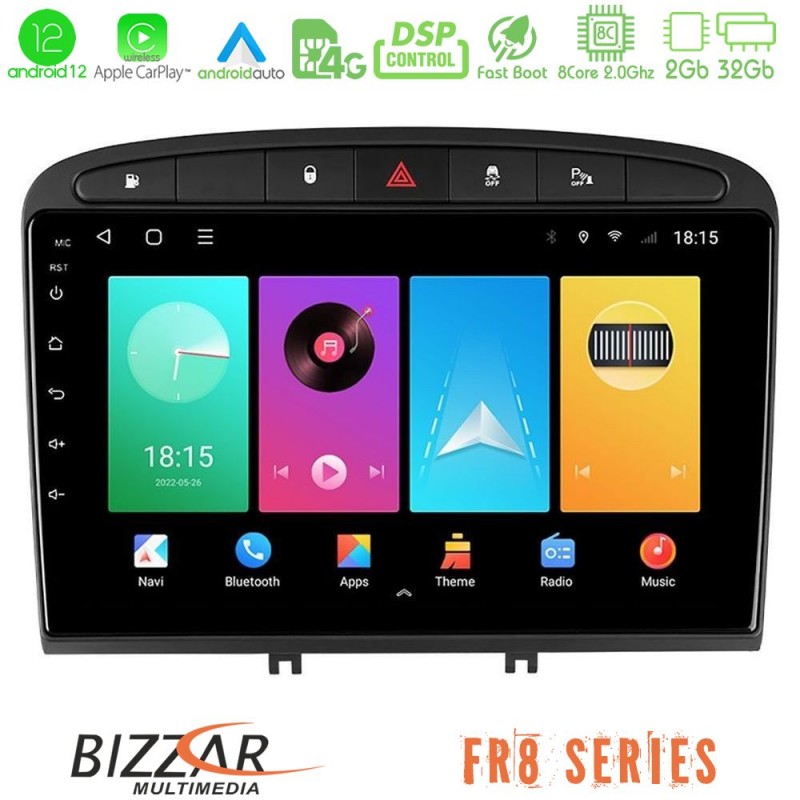 Bizzar FR8 Series Peugeot 308/RCZ 8core Android13 2+32GB Navigation Multimedia Tablet 9