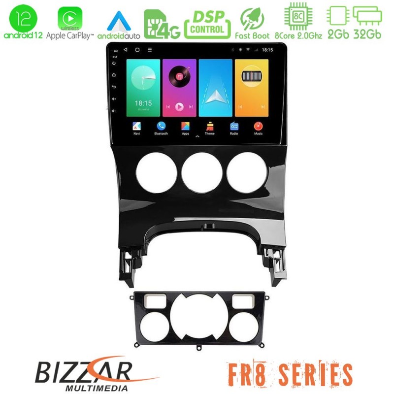 Bizzar FR8 Series Peugeot 3008 AUTO A/C 8core Android13 2+32GB Navigation Multimedia Tablet 9