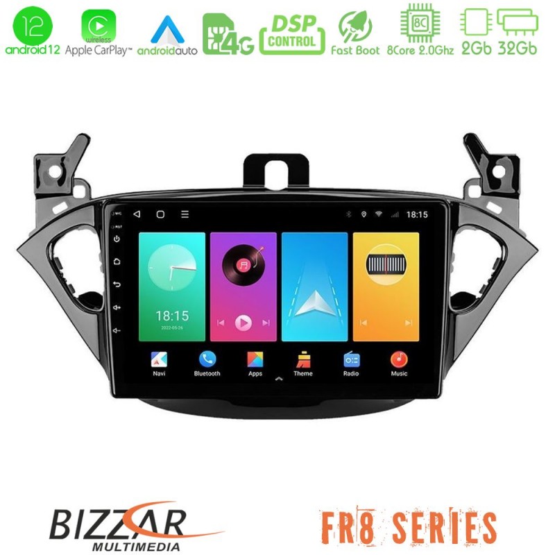 Bizzar FR8 Series Opel Corsa E/Adam 8core Android 12 2+32GB Navigation Multimedia Tablet 9