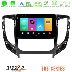 Bizzar FR8 Series Mitsubishi L200 2016-&gt; & Fiat Fullback (Auto A/C) 8core Android 11 2+32GB Navigation Multimedia Tablet 9