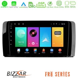 Bizzar FR8 Series Mercedes R Class 8core Android13 2+32GB Navigation Multimedia Tablet 9