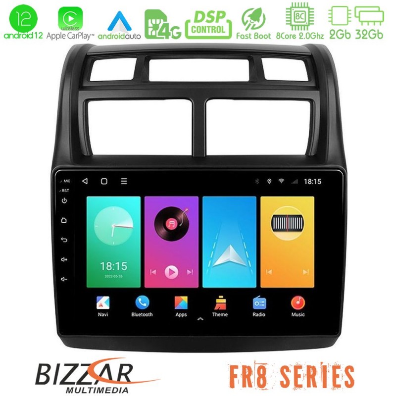 Bizzar FR8 Series Kia Sportage 2008-2011 8core Android13 2+32GB Navigation Multimedia Tablet 9