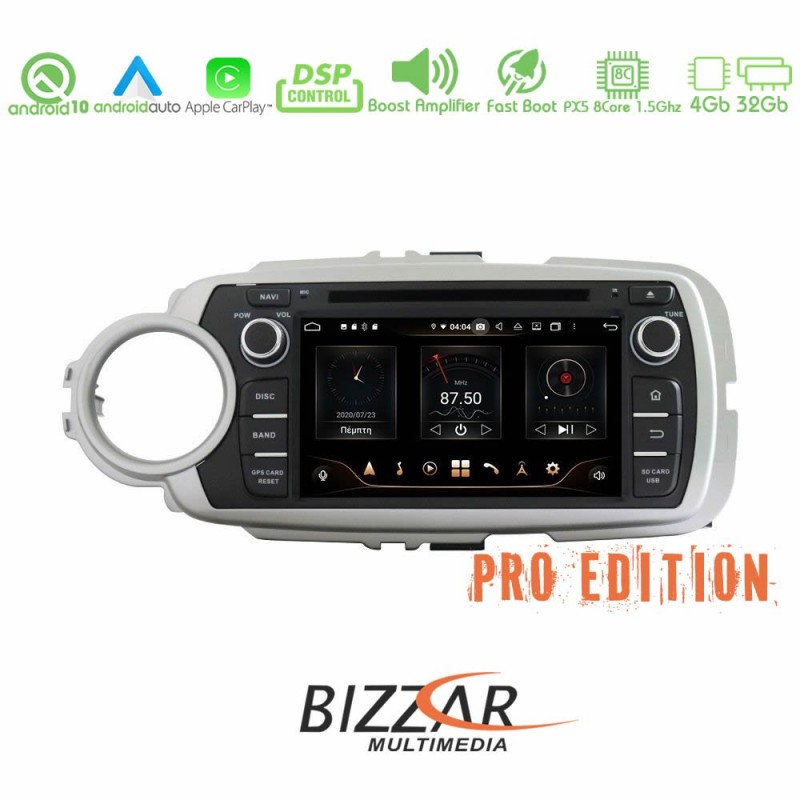 Bizzar Pro Edition Toyota Yaris 2012-2019 Android 10 8core Navigation Multimedia