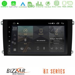 Bizzar OEM Porsche Cayenne 2003-2010 8core Android12 4+64GB Navigation Multimedia Deckless 8